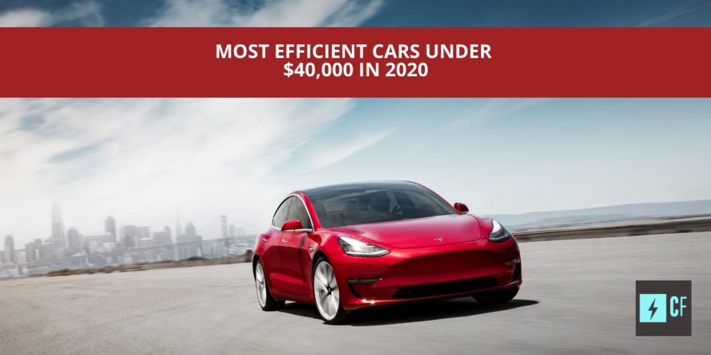 Most Efficient Cars Under $40,000